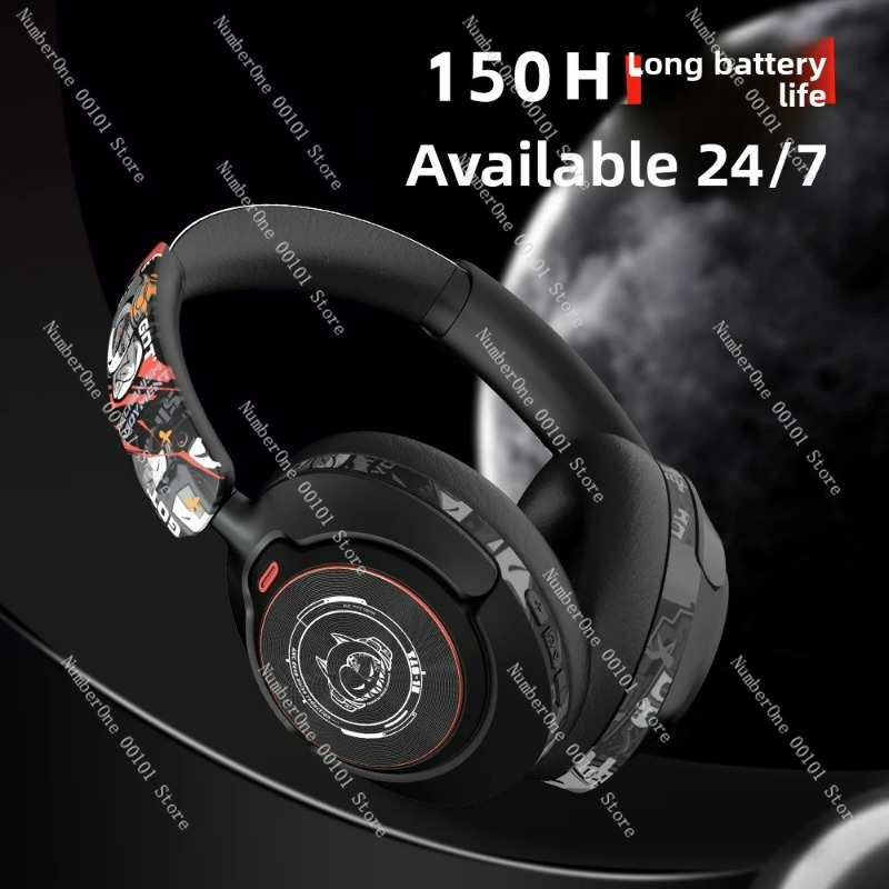Retro Gaming Headset - Active Noise Cancelling Bluetooth Headset Wireless