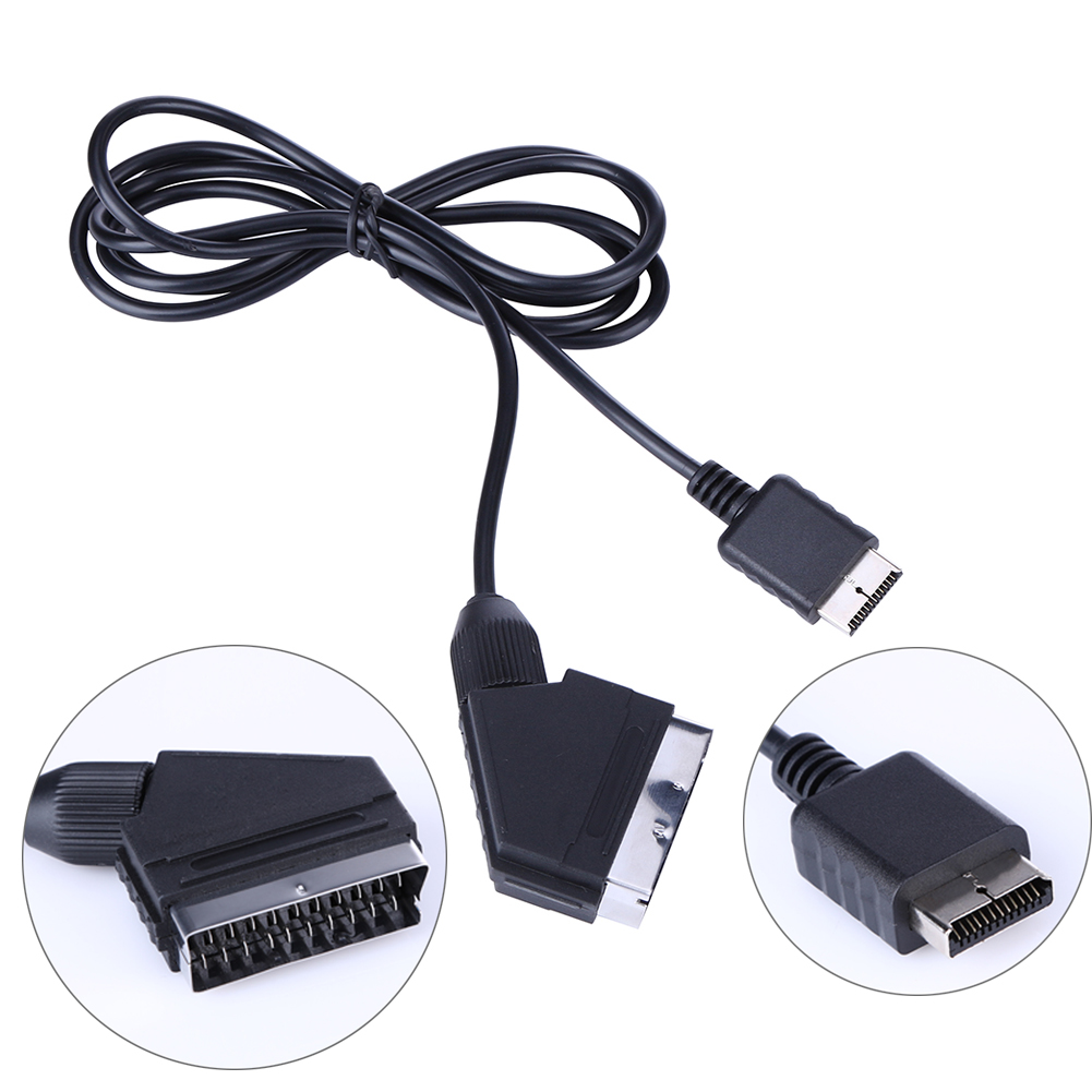 Retro Gaming Cables - 1.8M RGB Scart Cable For PS1