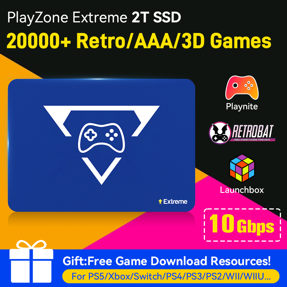Retro Gaming Hdd - 2TB Gaming Emulation Hard Drive With
