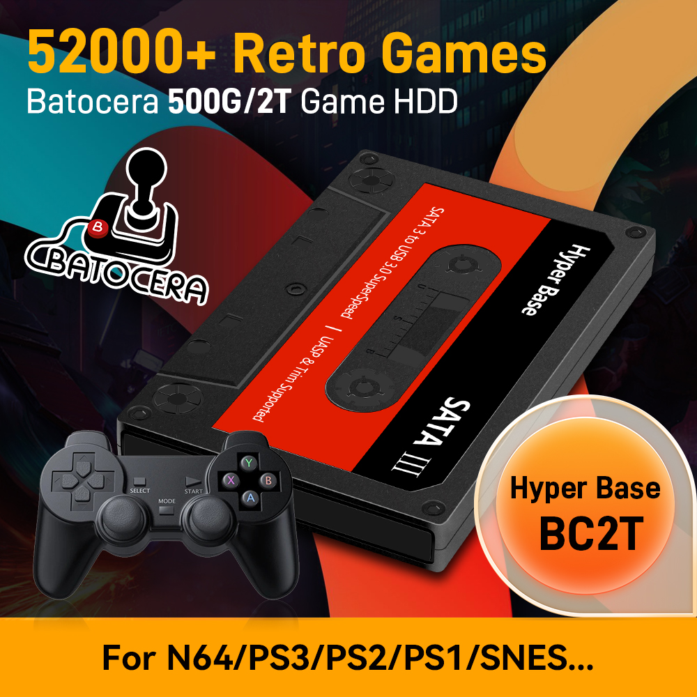 Retro Gaming Hdd - Batocera 500G/2T Emulator Game Hard Drive