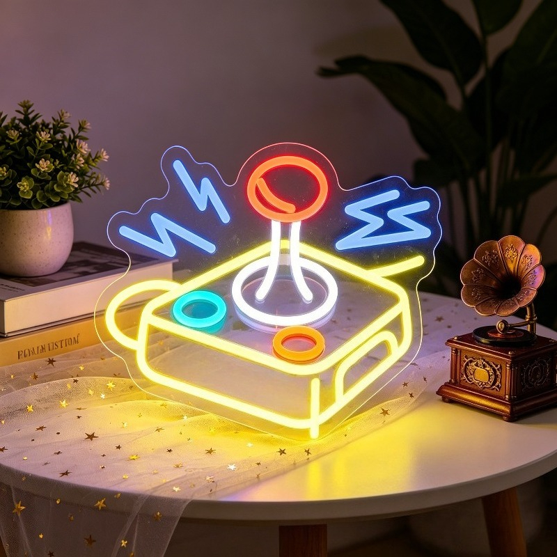 Retro Gaming Gameboy - Arcade Joystick Neon Sign LED Retro