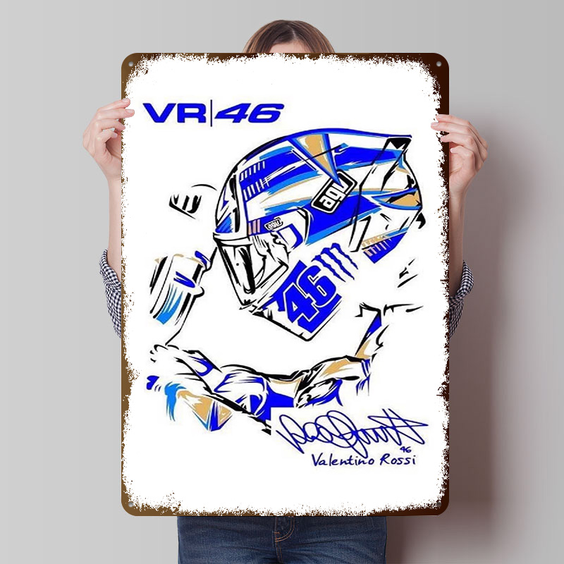 Retro Gaming Vr - Helmet VR 46 Poster Wall Art
