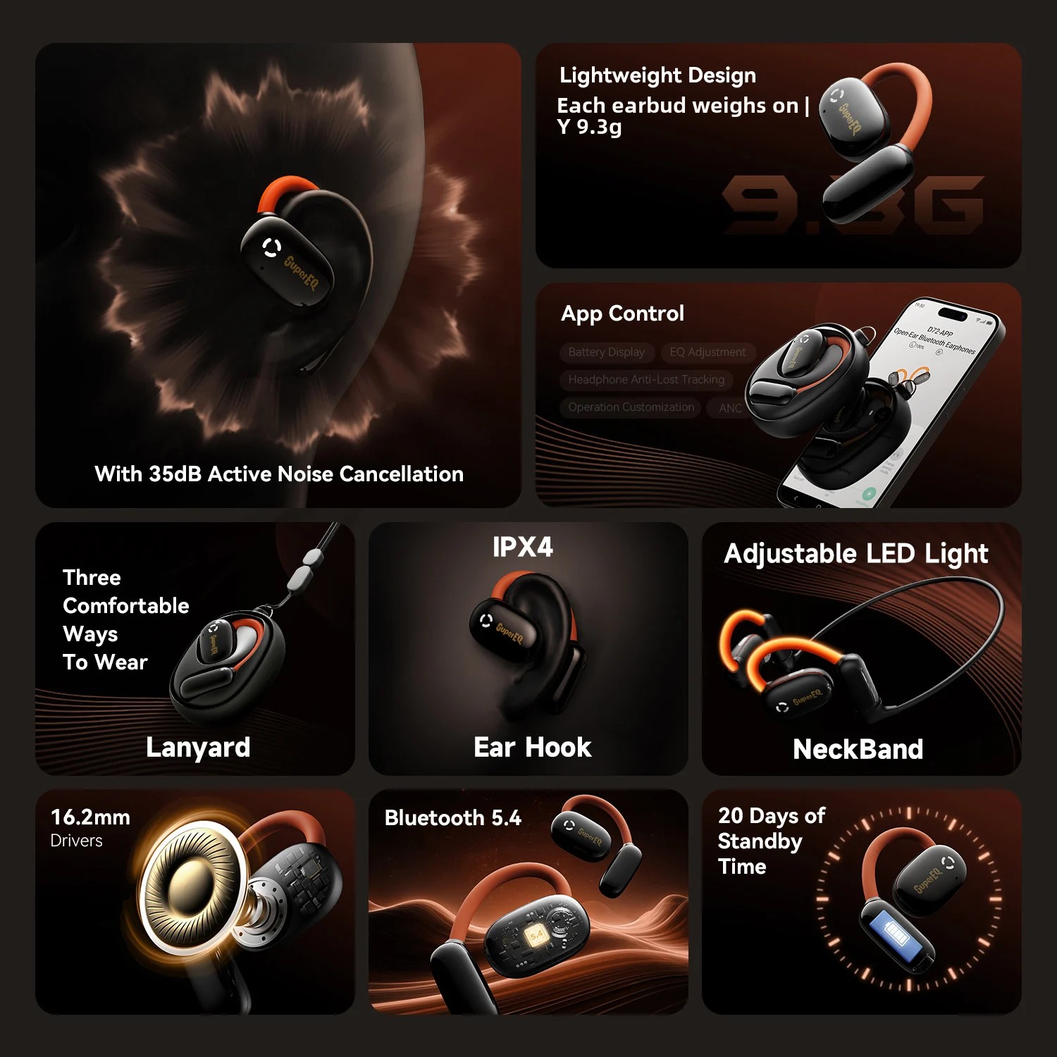 Oneodio SuperEQ D72 Open-Ear E - đánh giá và giá Retro Gaming Headset