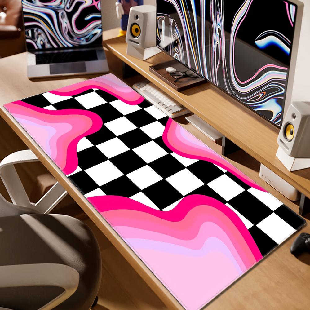 XL Checkered Rainbow Desk Mat  - đánh giá và giá Retro Gaming Xl