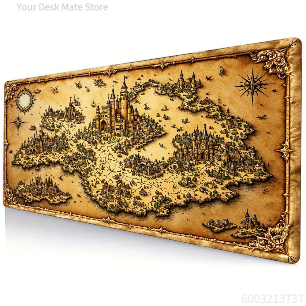 Retro Map Pattern Mouse Pad La - đánh giá và giá Retro Gaming Xl