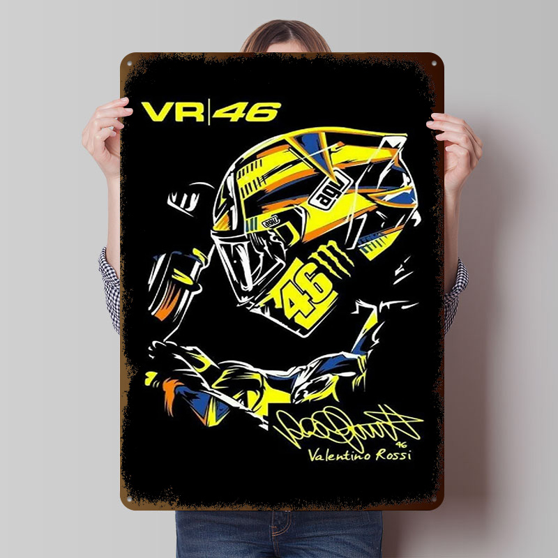 Helmet VR 46 Tinplate Poster V - đánh giá và giá Retro Gaming Vr