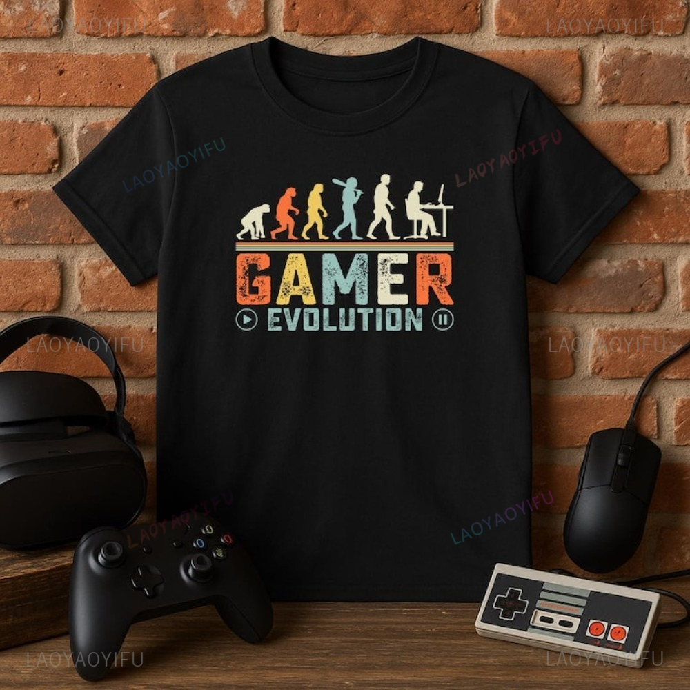 Gamer Evolution T-Shirt Retro  - đánh giá và giá Retro Gaming Gift Ideas