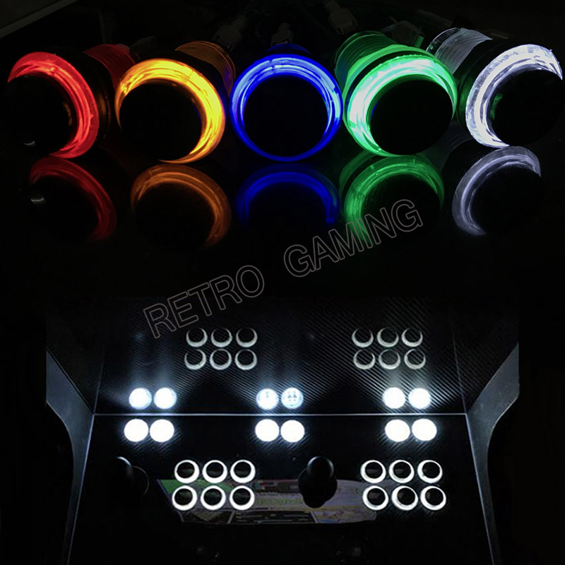 12pcs 6 Colors Arcade LED Push - đánh giá và giá Retro Gaming Store