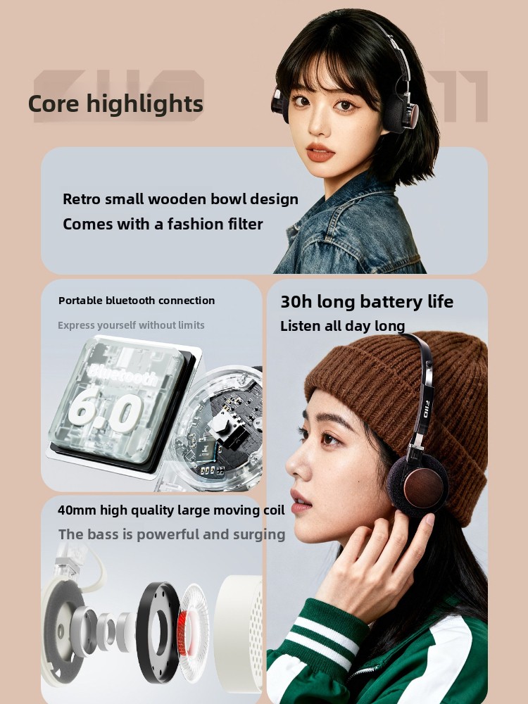 FiiO EH11 Wireless Headphones  - đánh giá và giá Retro Gaming Headset