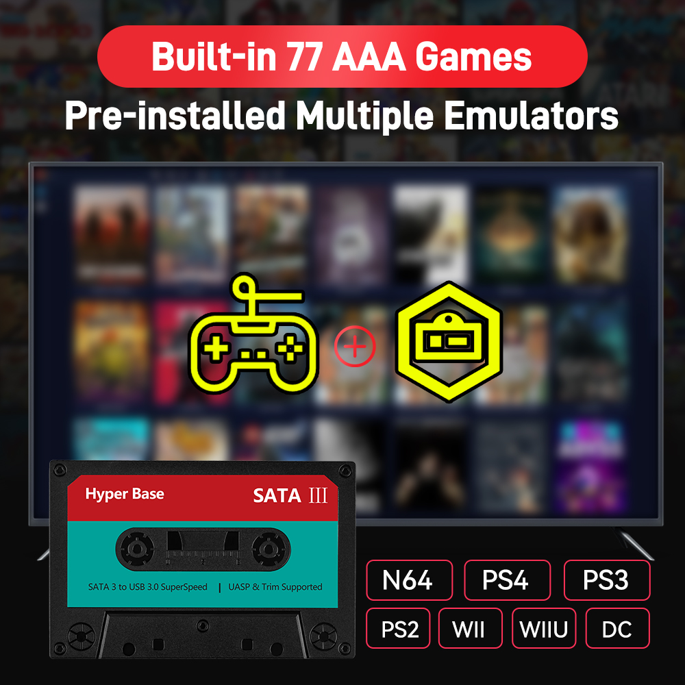 Portable 500G/2T Retro Game Ha - đánh giá và giá Retro Gaming Hdd